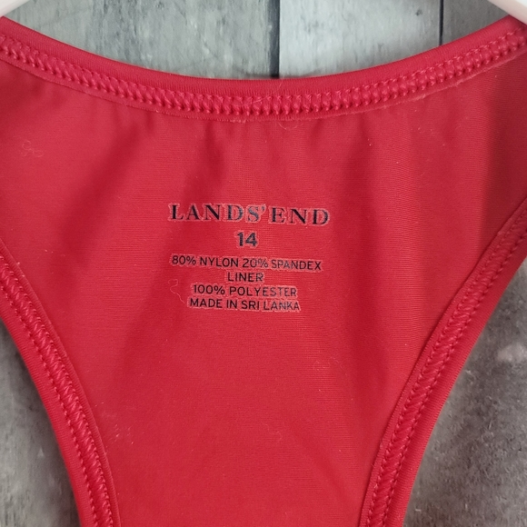 Lands' End Swim Red Lands End Swimsuit 4 Poshmark